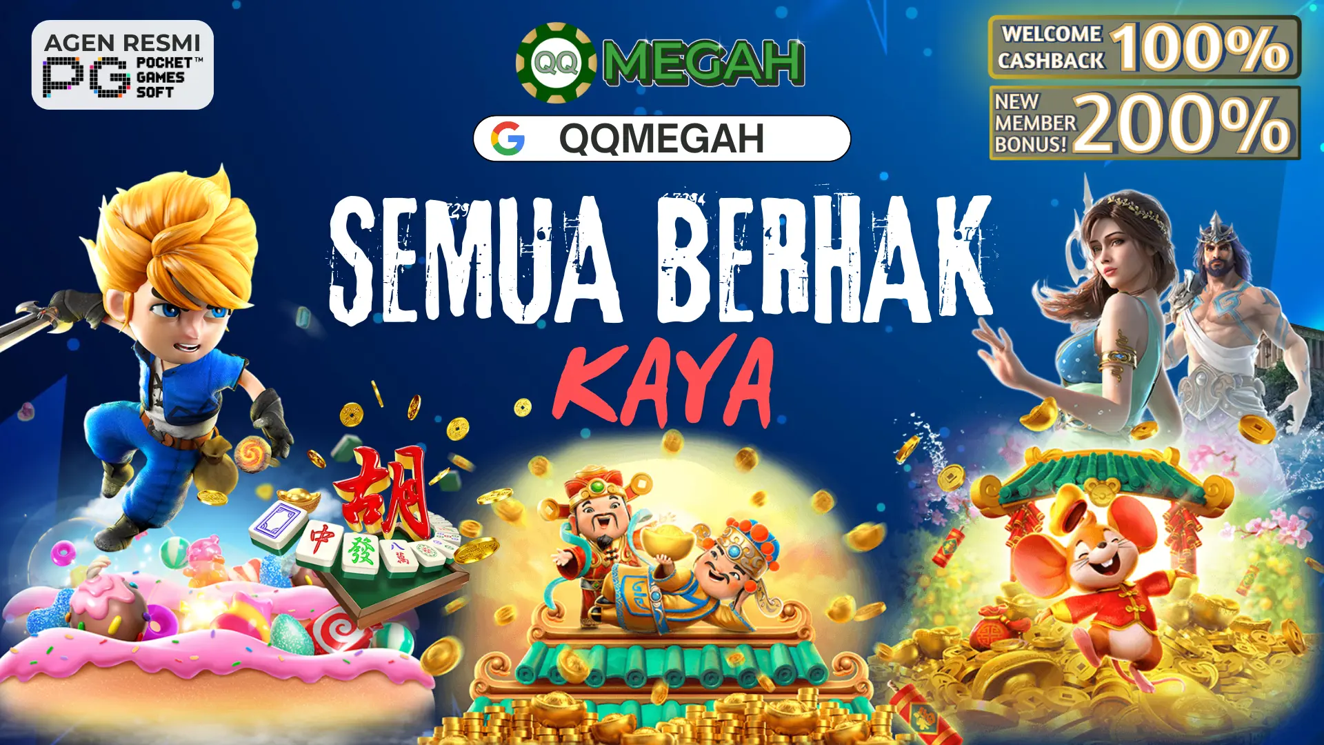 QQMEGAH Login & Daftar